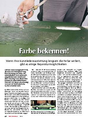 Kunstleder färben