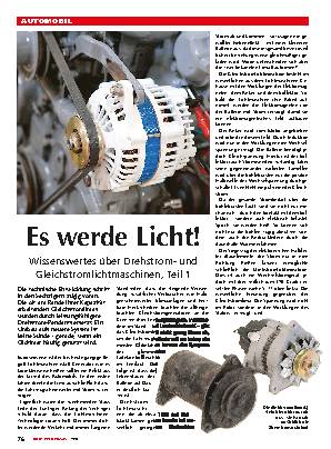 Lichtmaschinen, Teil 1