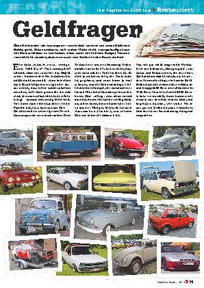 Triumph Spitfire / Saporoshez SAS 968A / BMW 3.0 CS / Mercedes W116 / Auto Union DKW 1000 S de Luxe Coupé / VW Samba-Bus / Citroen Visa Chrono / Hanomag F20 Wohnmobil / 