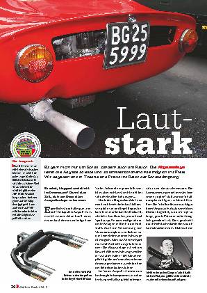 Auspuffanlagen, Teil 1