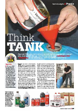 Tank versiegeln