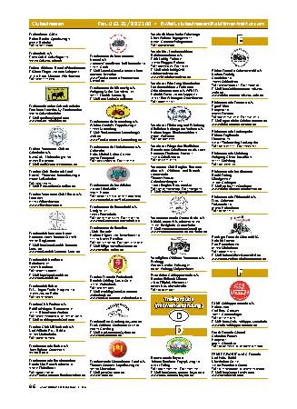 Clubadressenverzeichnis 2014