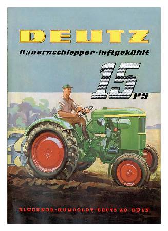 Deutz Bauernschlepper luftgekühlt 15 PS