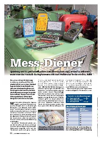 Arbeiten mit dem Multimeter, Teil 2 