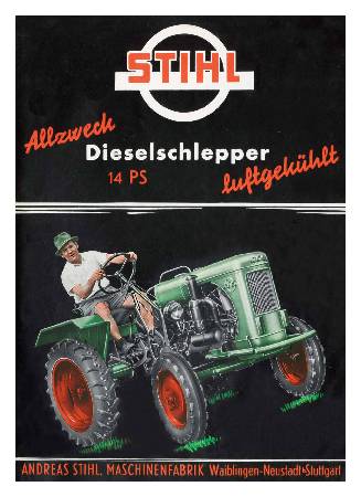 Stihl Allzweck Dieselschlepper 14 PS luftgekühlt