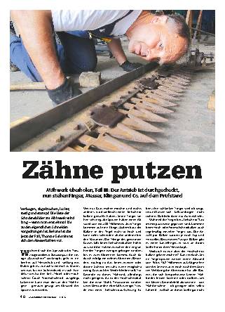 Mähbalken (Rasspe) überholen, Teil 3 