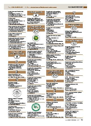 Clubadressen-Verzeichnis 2015