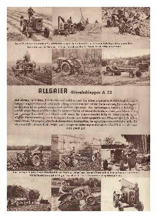 Allgaier Dieselschlepper A 22