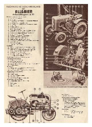 Allgaier Dieselschlepper A 22