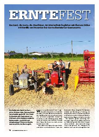 Alte Erntehelfer im Einsatz