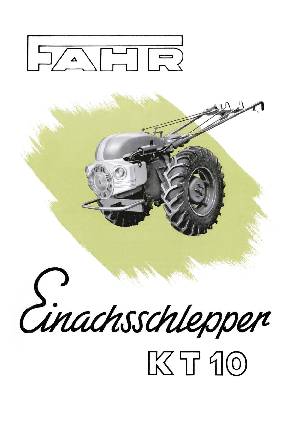 Fahr Einachsschlepper KT 10
