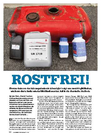 Tank entrosten, Teil 2: chemische Methode