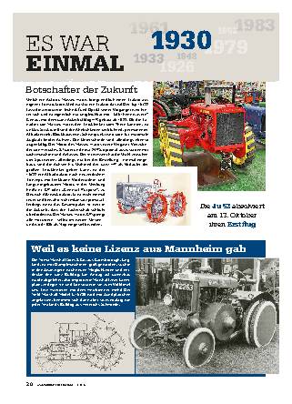 Es war einmal: das Jahr 1930
