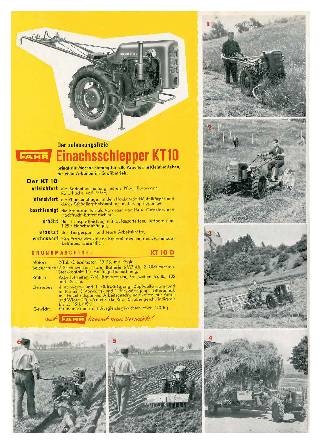 Fahr-Einachsschlepper KT 10