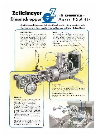 Zettelmeyer Dieselschlepper mit Deutz-Motor