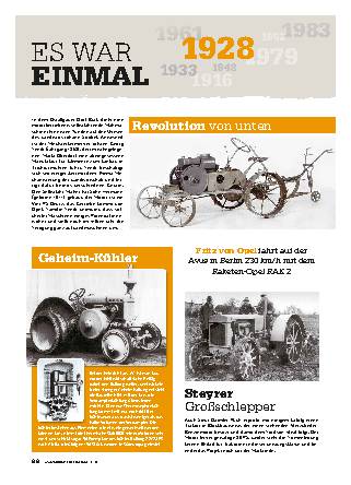 Es war einmal: das Jahr 1928