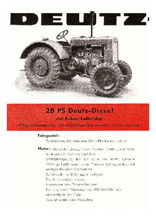 Deutz-Diesel Zugmaschine