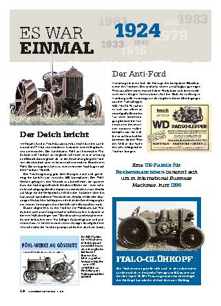Es war einmal: das Jahr 1924