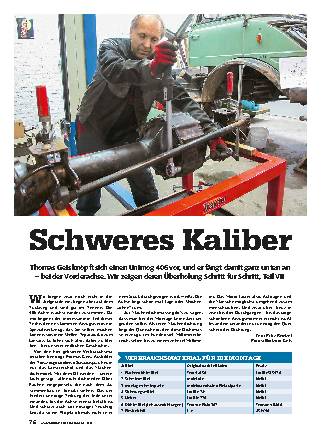 Unimog 406: Überholung der Vorderachse, Teil 7