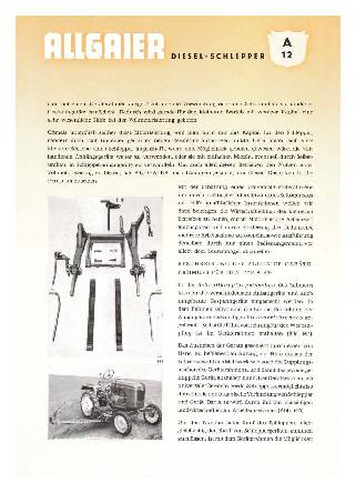 Allgaier Diesel-Schlepper