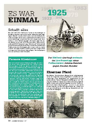 Es war einmal: das Jahr 1925