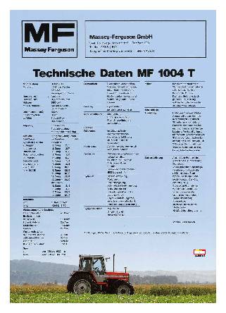 Massey Ferguson 1004 T