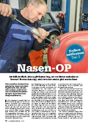 Dellen entfernen, Teil 2
