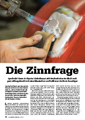 Verzinnen statt Spachteln