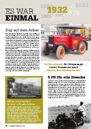 Es war einmal: das Jahr 1932