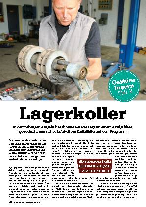 Gebläse lagern, Teil 2