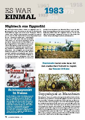 Es war einmal: das Jahr 1983