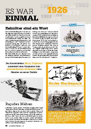 Es war einmal: das Jahr 1926