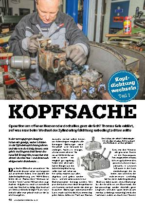 Kopfdichtung wechseln, Teil 1