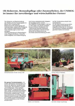 Unimog in der Forstwirtschaft