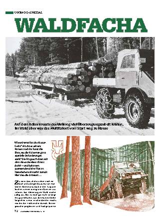 Unimog beim Holztransport