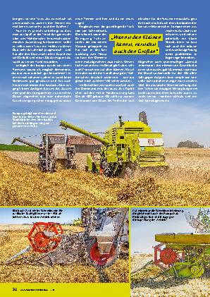 Ernte mit drei Claas-Mähdreschern