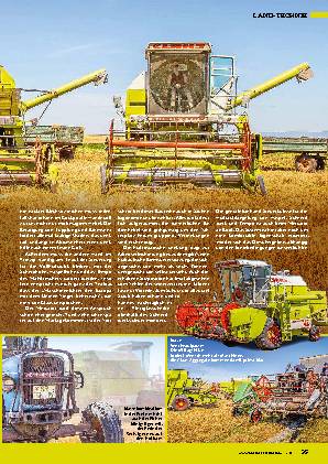 Ernte mit drei Claas-Mähdreschern