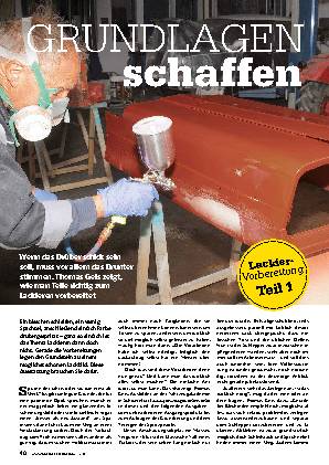 Lackier-Vorbereitung, Teil 1