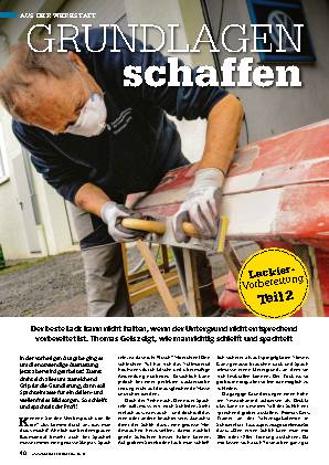 Lackier-Vorbereitung, Teil 2