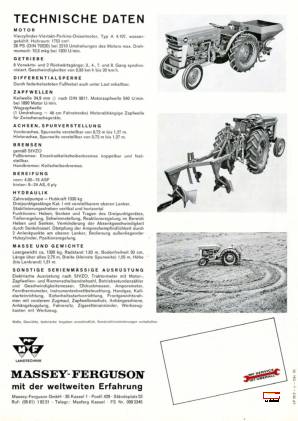 Massey Ferguson 130 Schmalspurschleper