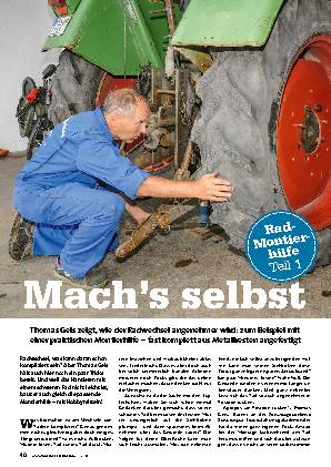 Rad-Montierhilfe, Teil 1