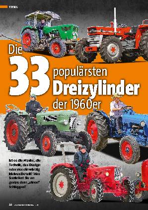 Dreizyliunder der 1960er: die 33 populärsten