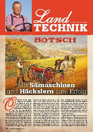 Was wurde aus: Botsch Sämaschinen