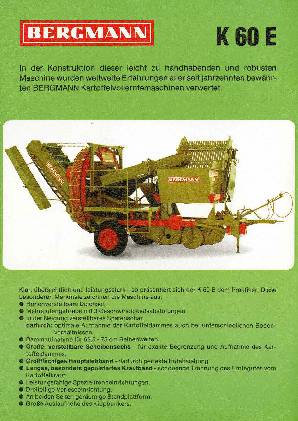 Bergmann Kartoffelvollernter K 60 E