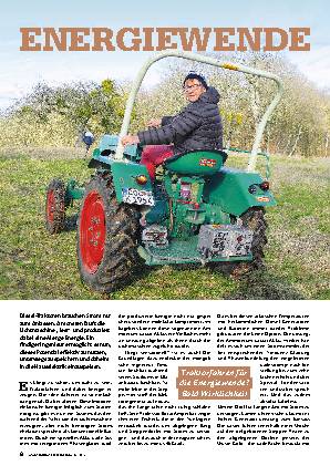 Strom erzeugen mit dem Traktor (Aprilscherz)