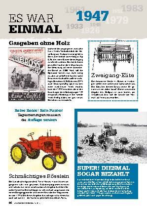 Es war einmal: das Jahr 1947