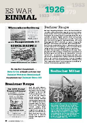 Es war einmal: das Jahr 1926