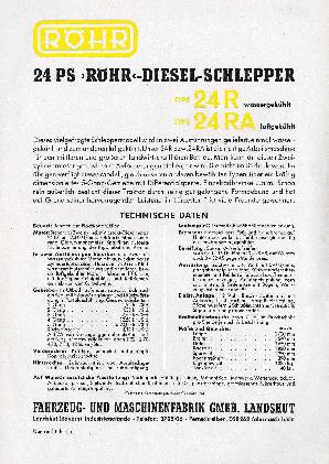 24 PS Röhr Diesel-Schlepper 24 R