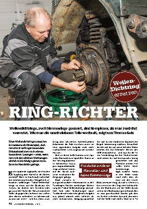 Wellendichtringe wechseln
