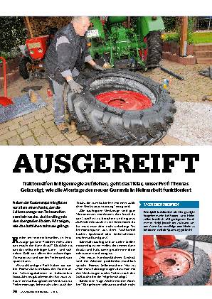 Traktorreifen aufziehen
